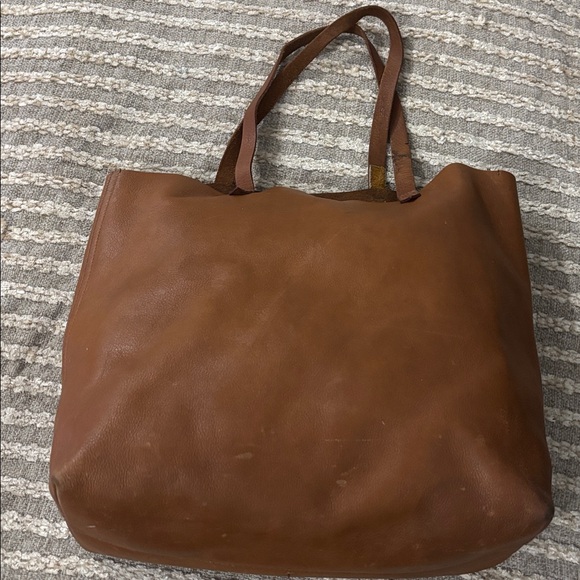 Madewell The Transport 
 Tan Leather Tote Bag - Picture 12 of 16